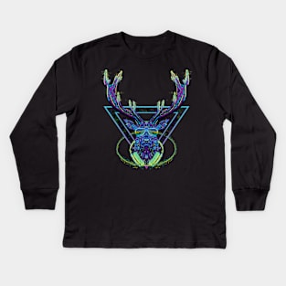 Neon Stag Kids Long Sleeve T-Shirt